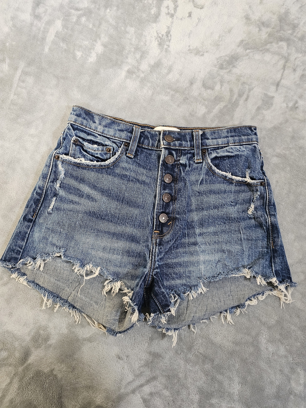 Abercrombie and Fitch High Rise‎ Mom Short Size 27 - 5 Button Fly